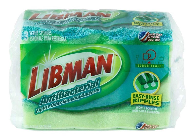 Libman Commercial عبوة إسفنج من ليبمان 3 قطع، 4-1/2 × 3 من ليبمان - Image 1